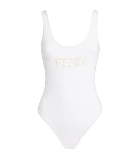 fendi swimsuit white|fendi swimsuit women's size chart.